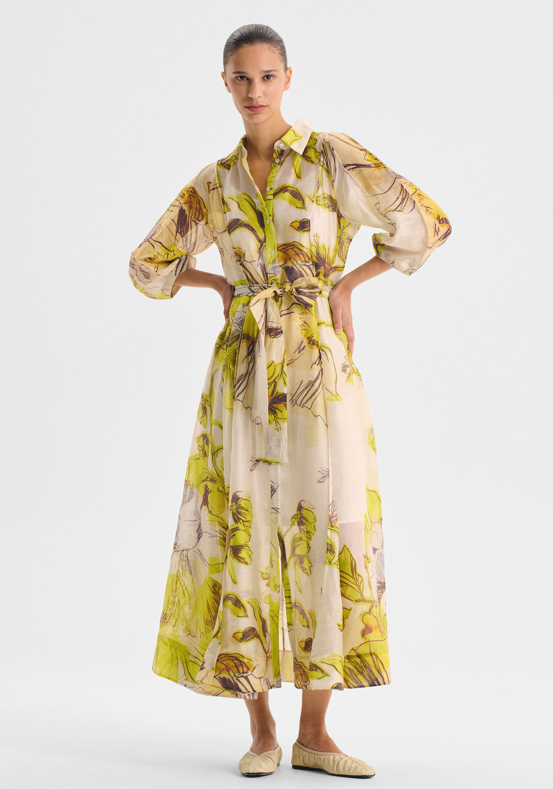 mae linen blend shirt dress BODEN Mae Linen Blend Shirt Dress