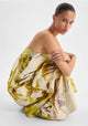 Mae Linen Strapless Dress_Lemon