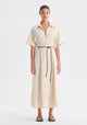 Maisey Linen Dress_Ecru