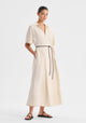 Maisey Linen Dress_Ecru