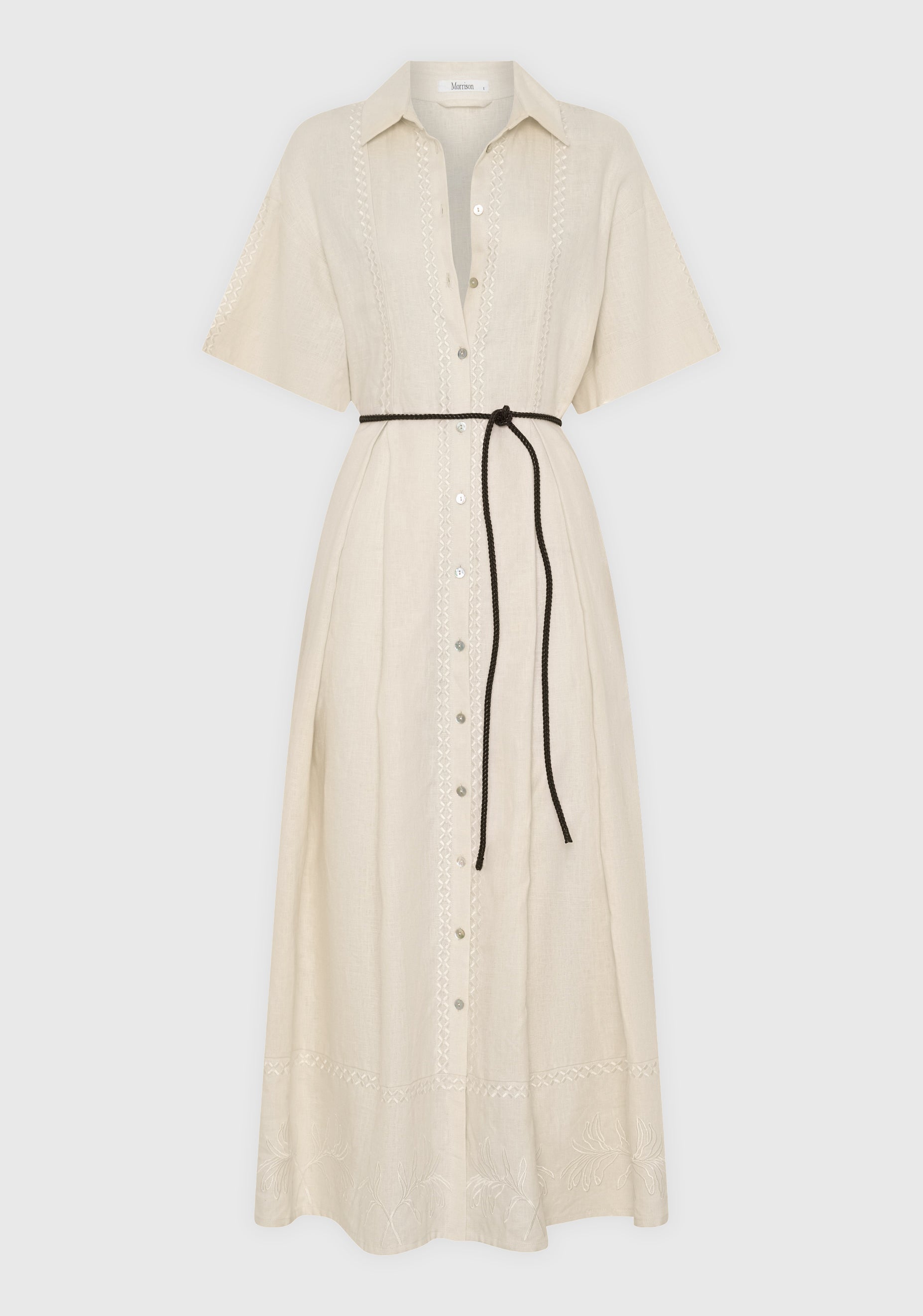 Maisey Linen Dress_Ecru