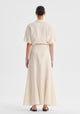 Maisey Linen Skirt_Ecru
