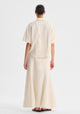 Maisey Linen S/S Shirt_Ecru