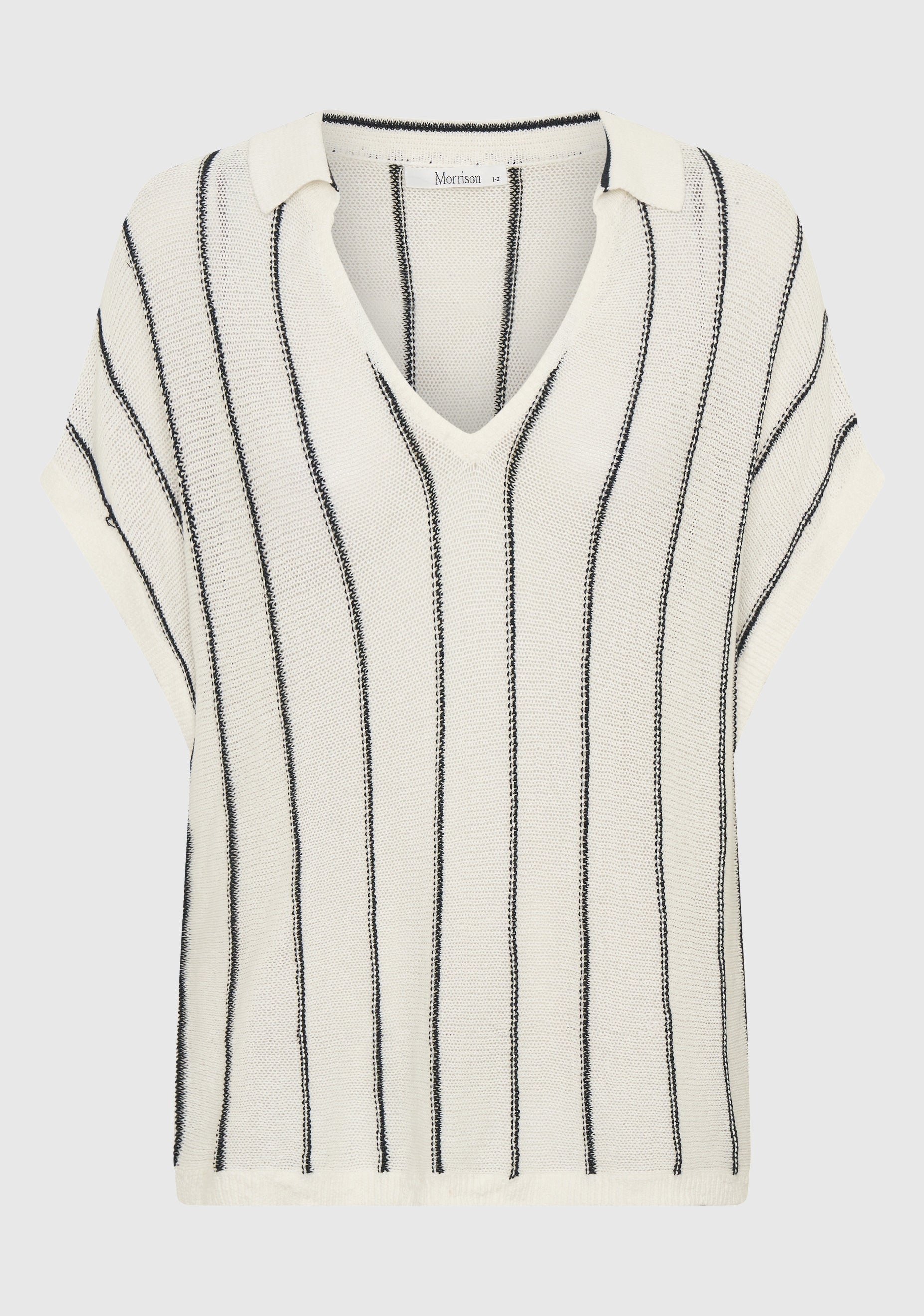 Pippa Knit Polo_Stripe