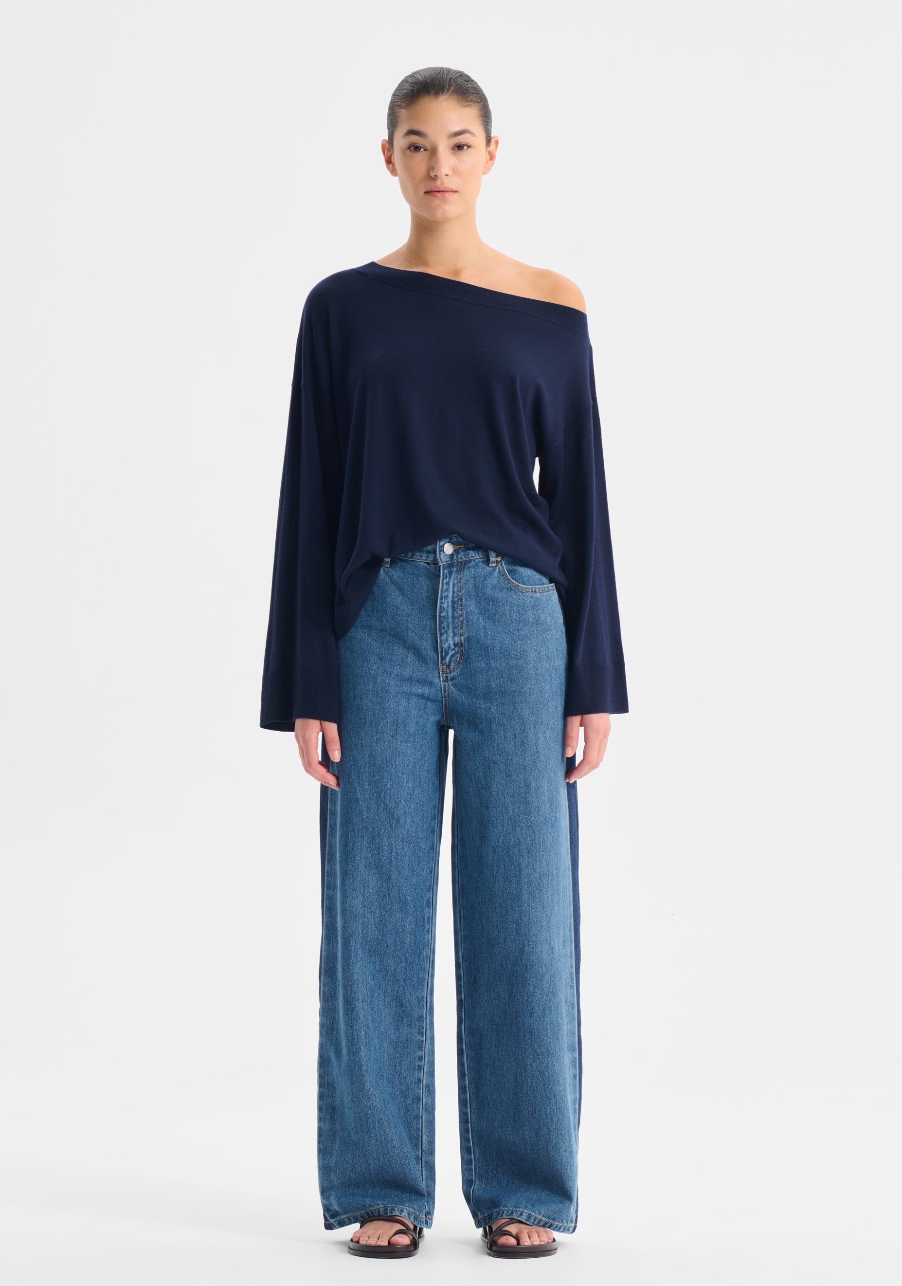 Rhyan Knit Pullover_Navy