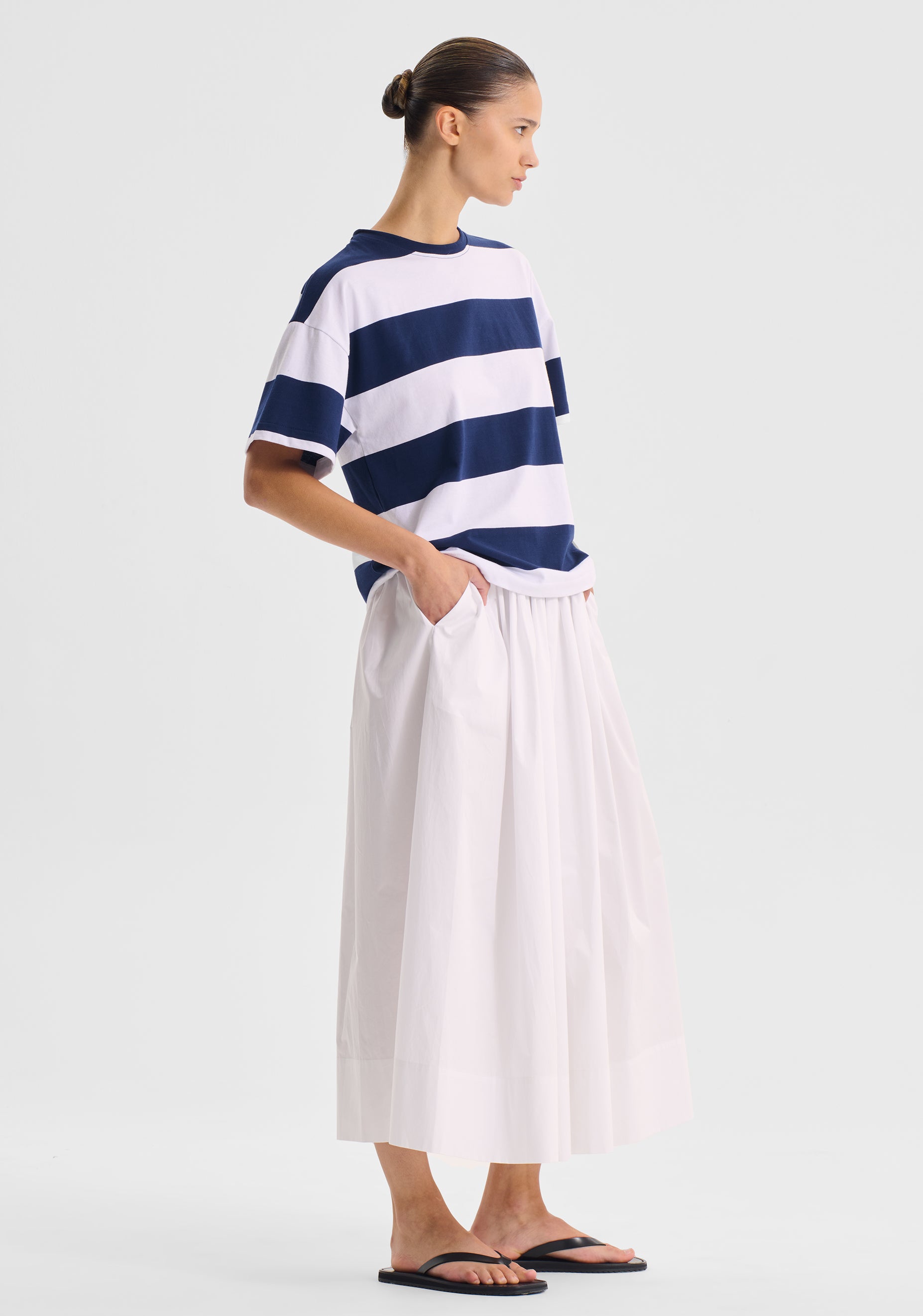 Rory Stripe Tee_Navy