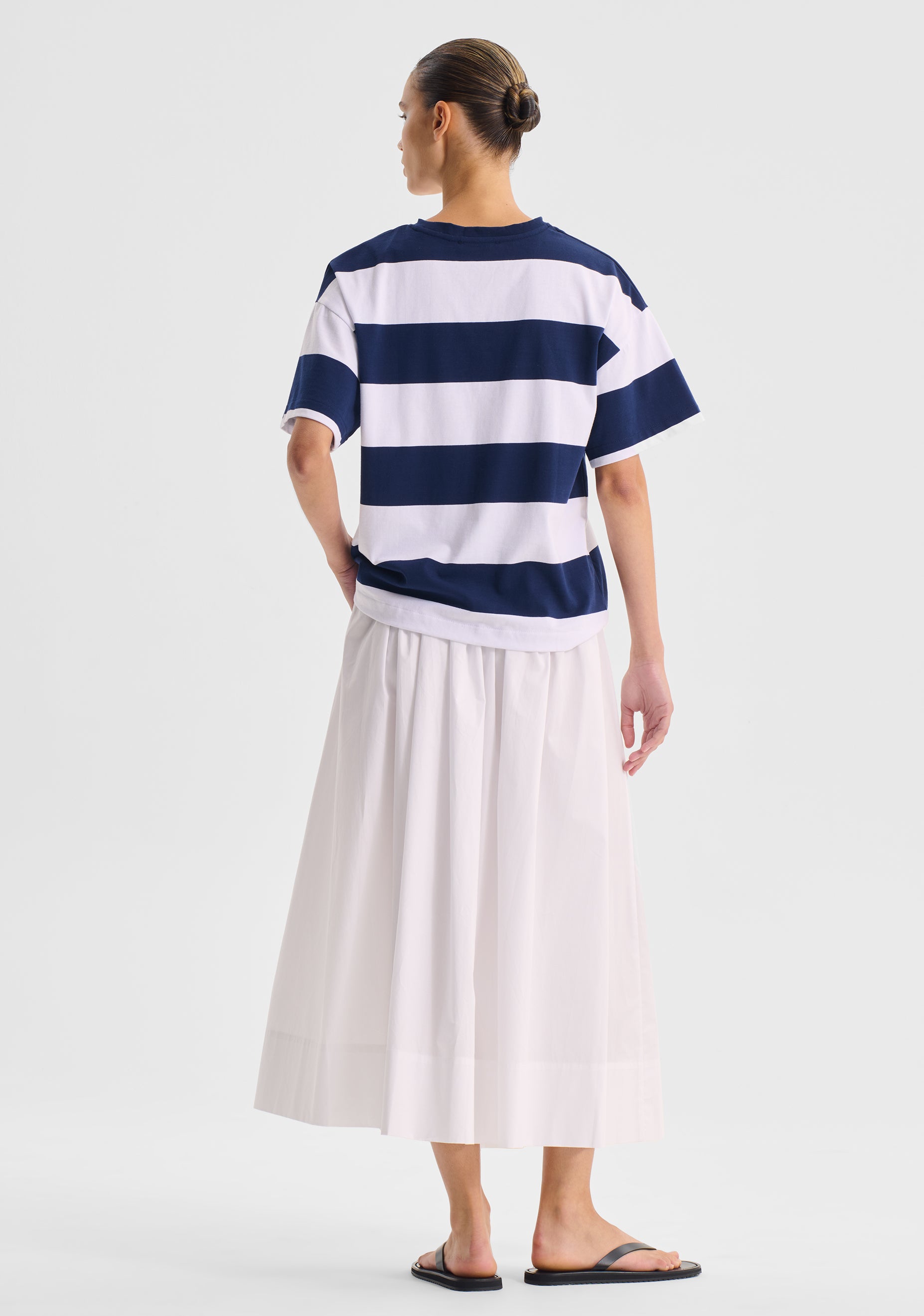 Rory Stripe Tee_Navy