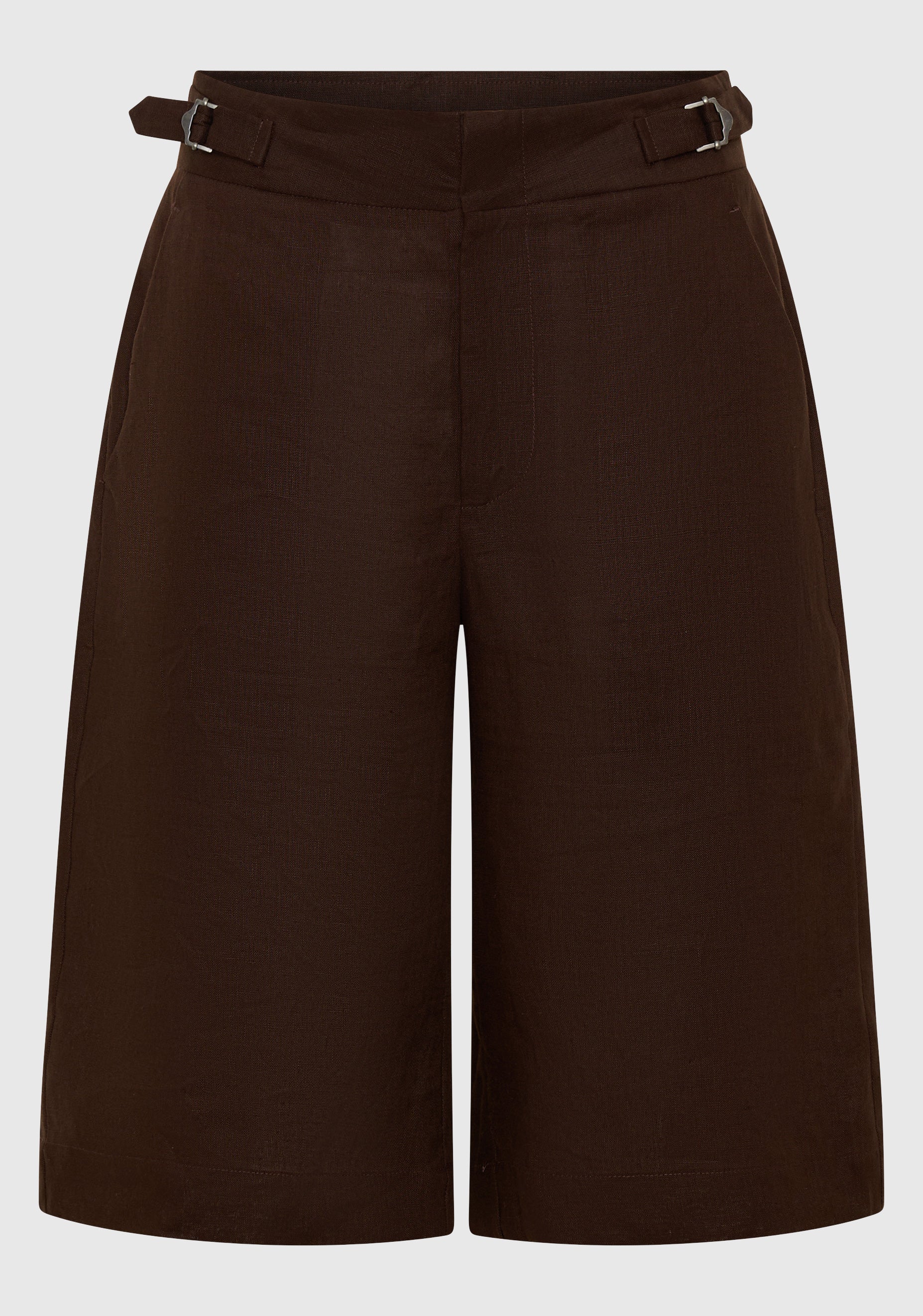 Sonny Linen Bermuda Short_Chocolate