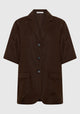 Sonny Linen Shirt_Chocolate