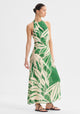 Sorrento Linen Halter Dress_Print