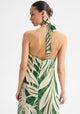 Sorrento Linen Halter Dress_Print
