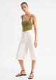 Spencer Denim Bermuda Short_White