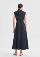 Vera Wrap Dress_Navy