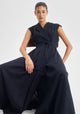 Vera Wrap Dress_Navy