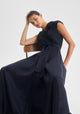 Vera Wrap Dress_Navy