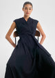 Vera Wrap Dress_Navy