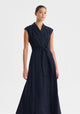 Vera Wrap Dress_Navy