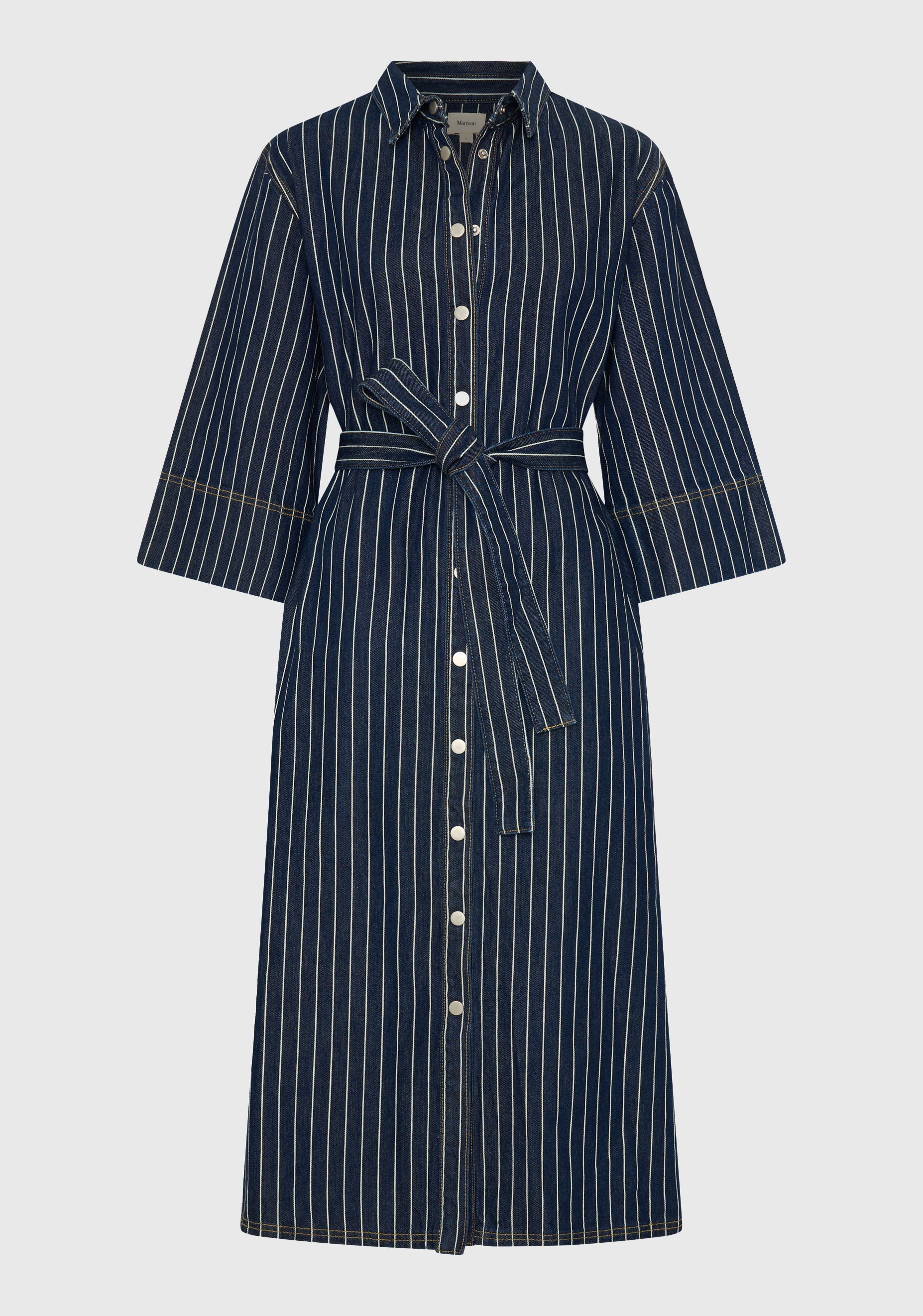 Wyatt Denim Dress_Stripe