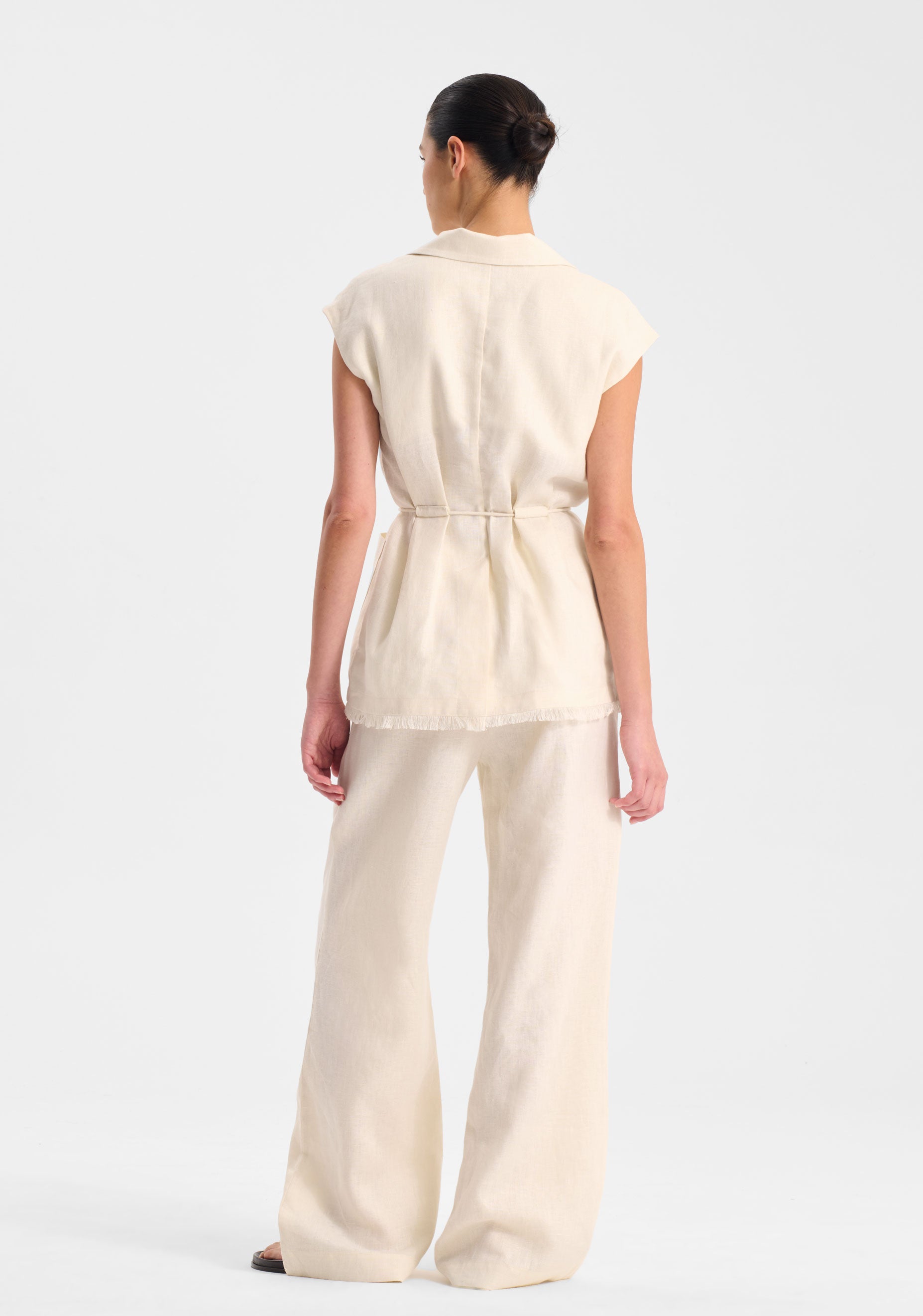 Yasmin Linen Pant_Ecru