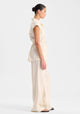 Yasmin Linen Vest_Ecru