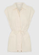 Yasmin Linen Vest_Ecru