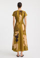 Astra Pintuck Dress_Moss