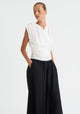 Celine Wrap Top_White