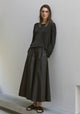 Coco Taffeta Skirt_Black