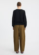 Elira Knit V-Neck Pullover_Black
