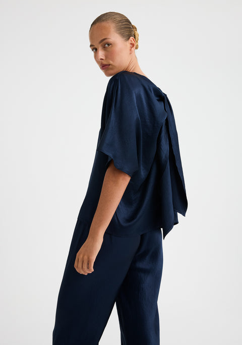 Jasmine Reversible Top_Navy