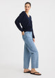 Micah V-Neck Knit Pullover_Navy