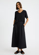 Millie V-Neck Tee_Black