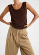 Nele Knit Tank_Espresso