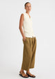 Raffa Knit Buttoned Top_Cream