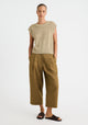 Renata Knit Sleeveless Top_Oat