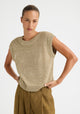 Renata Knit Sleeveless Top_Oat