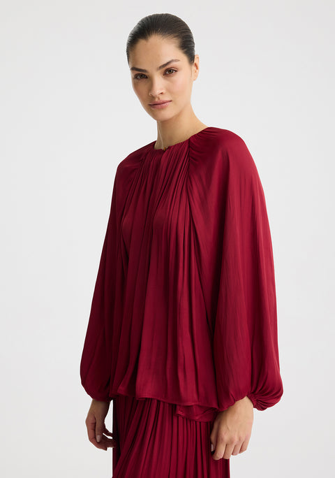 Vivienne Blouse_Burgundy