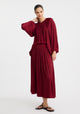 Vivienne Blouse_Burgundy