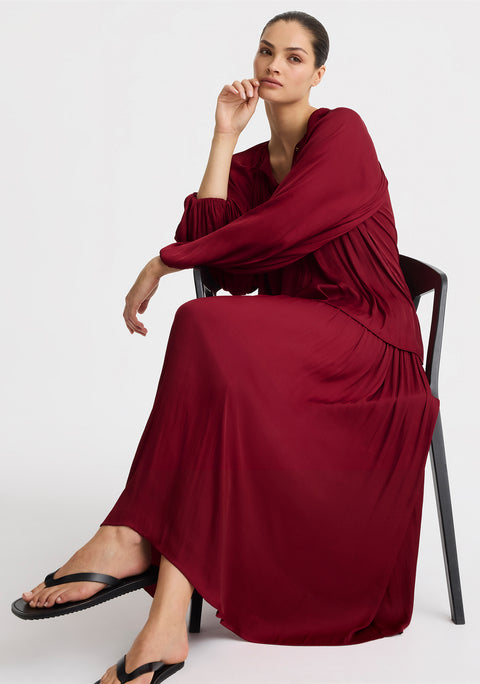 Vivienne Blouse_Burgundy