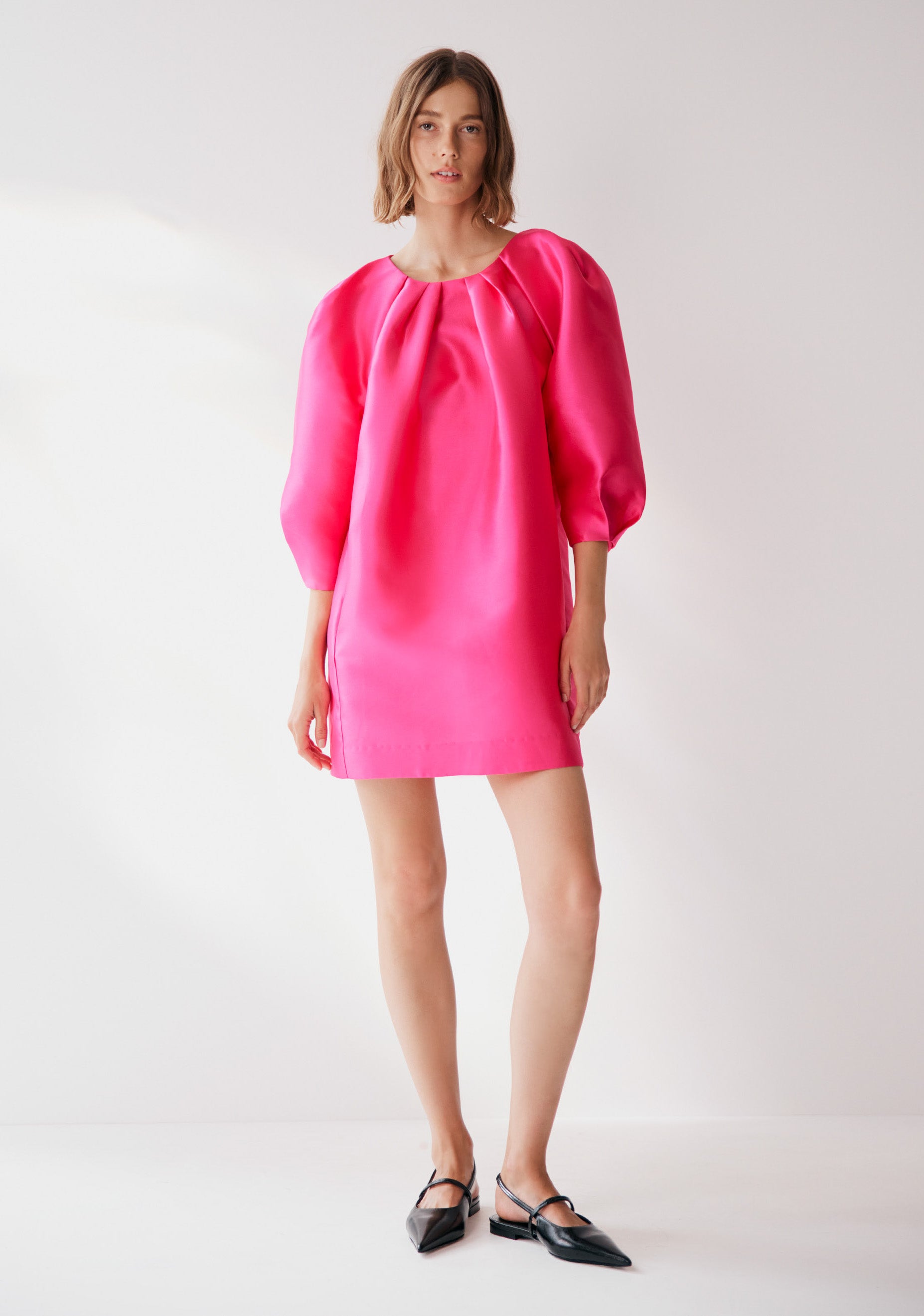 pernille silk dress pink Reformation Pink Pernille Silk Dress
