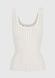 Odette Knit Tank_White