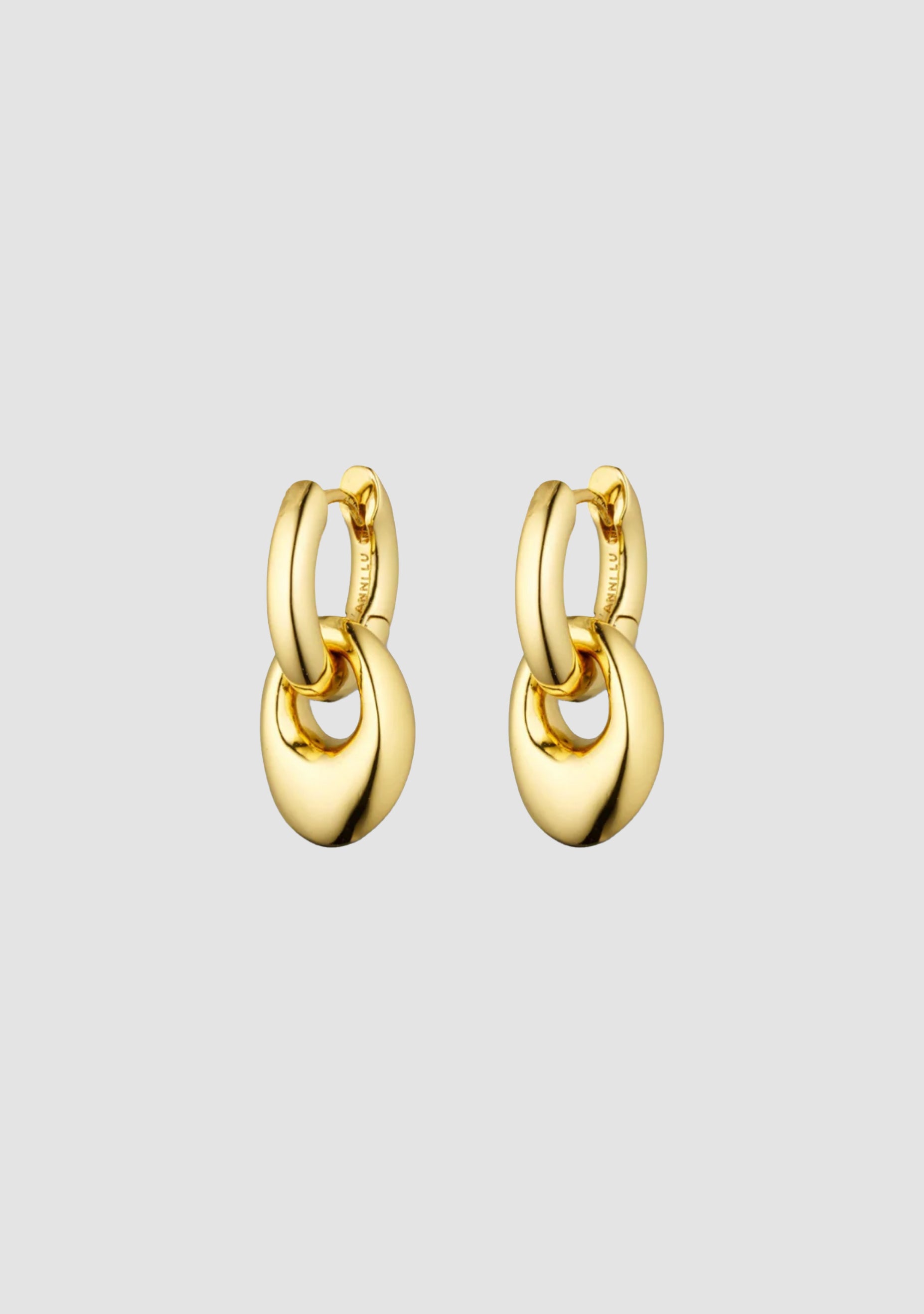 Petite Pebble Hoop_Gold