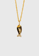 Poisson Long Necklace_Obsidian