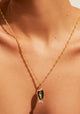 Poisson Long Necklace_Obsidian