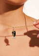 Poisson Long Necklace_Obsidian