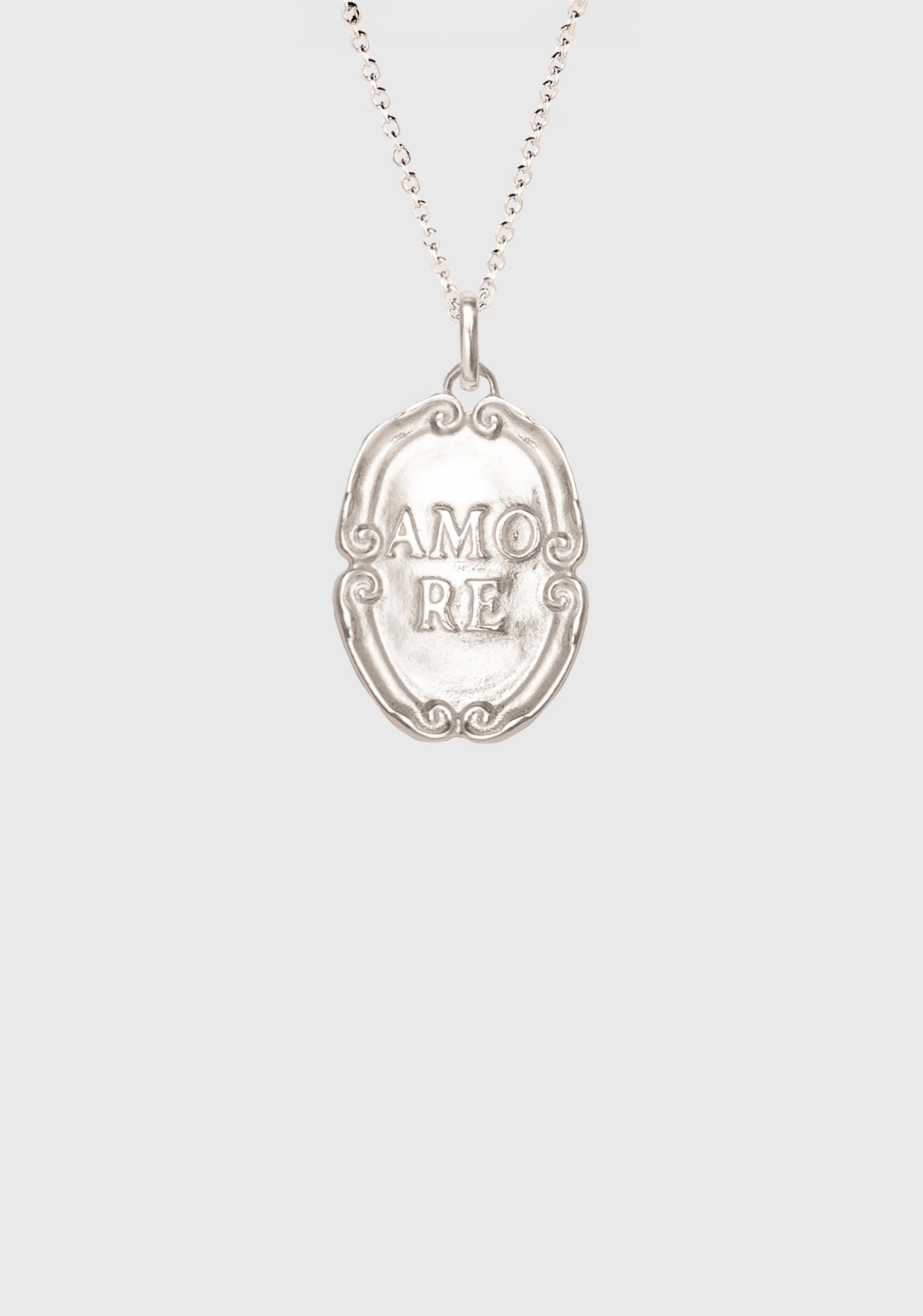 Amore Charm Necklace_Silver