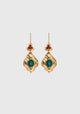 Pitiusa Earrings_Gold Green