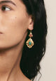 Pitiusa Earrings_Gold Green