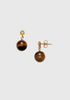 Ball Earrings_Brown