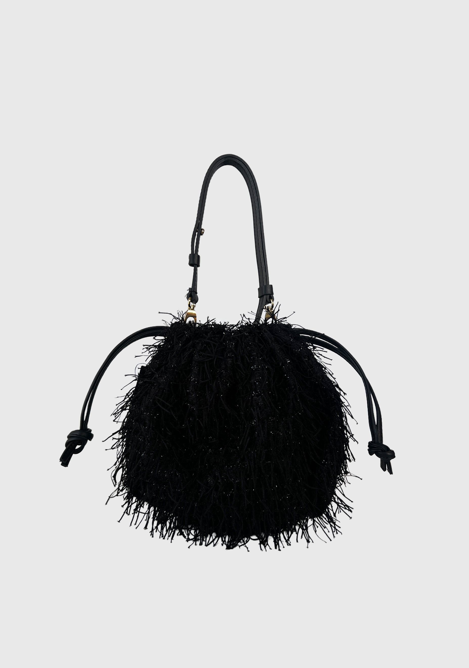 Kim Fringe Bag_Black
